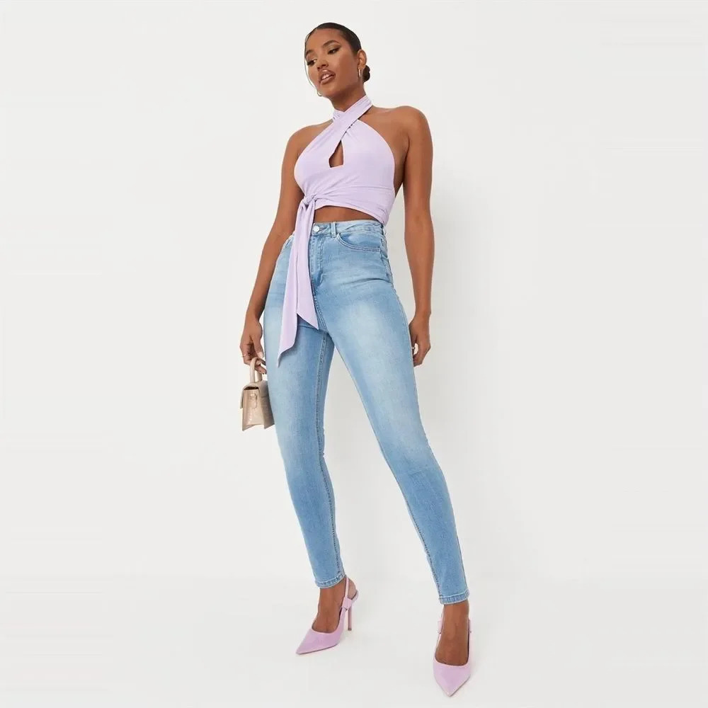 MISSGUIDED Sinner High Waist Authentic Skinny Jeans